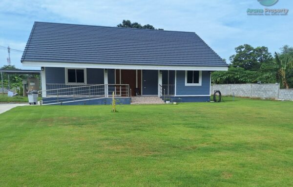 บ้านสไตล์โมเดิร์น บนที่ดิน 2 ไร่กว่าใกล้แหล่งชุมชน หนองหญ้าไซ สุพรรณบุรี – 0052HS